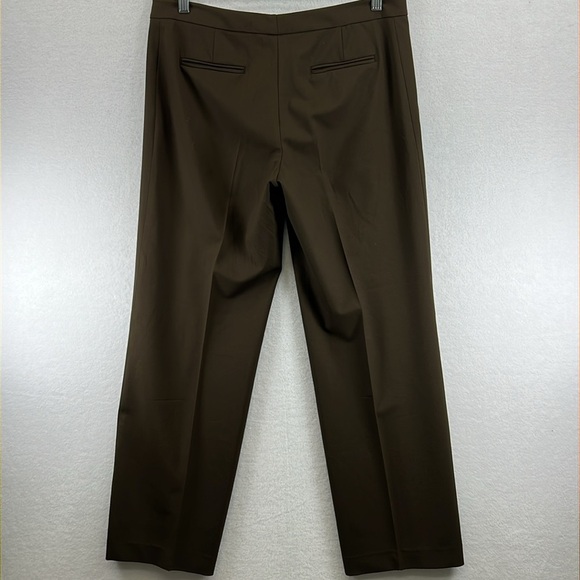 Lafayette 148 New York Women’s Dress Pants Sz 10 Brown Wool/Spandex Like New - Picture 4 of 9